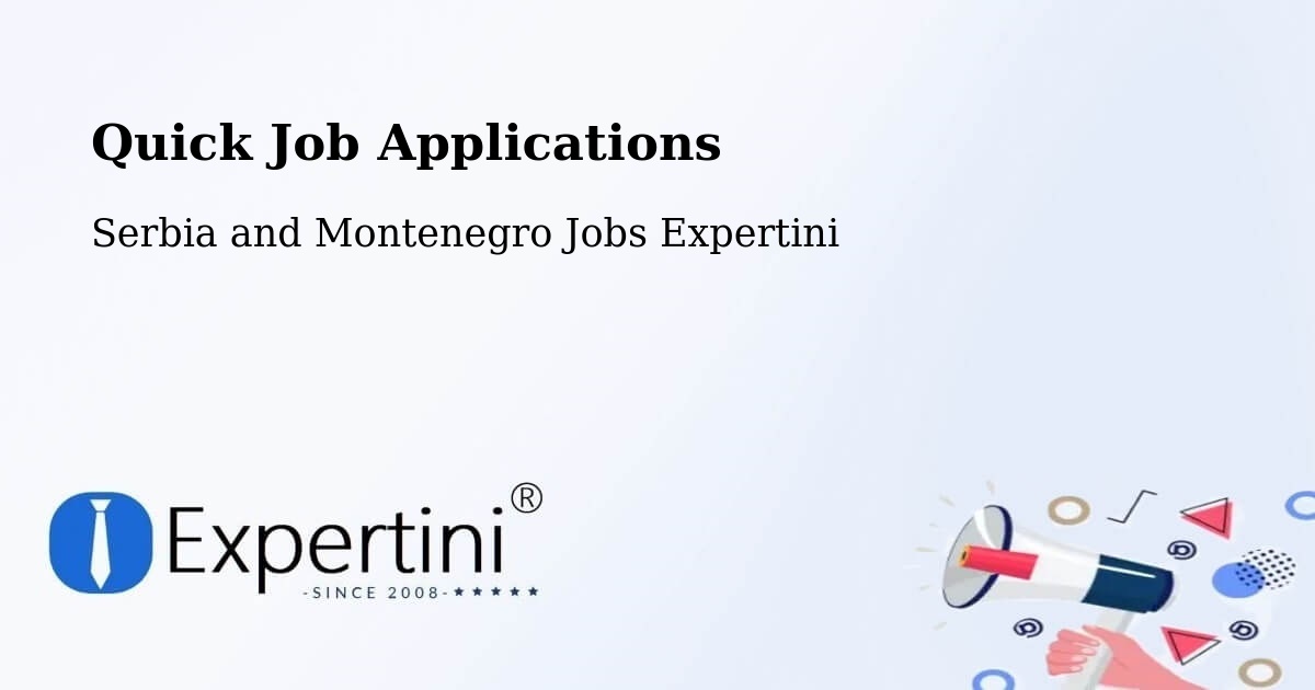Quick Apply Feature – Keswick - Serbia and Montenegro Jobs Expertini